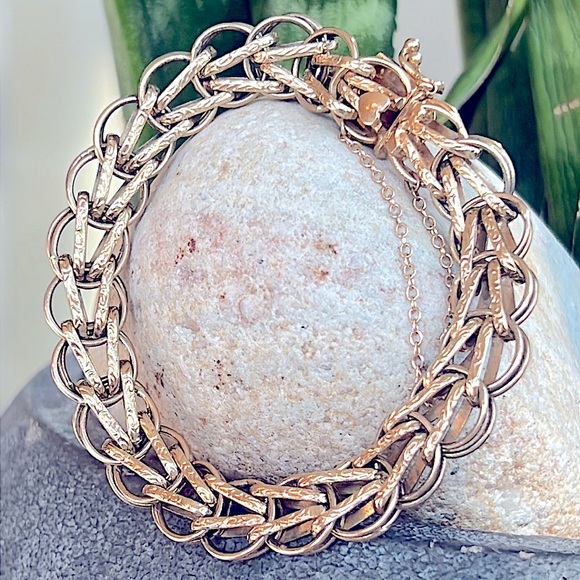 14 karat gold, Vintage, Bracelet - Picture 11 of 13